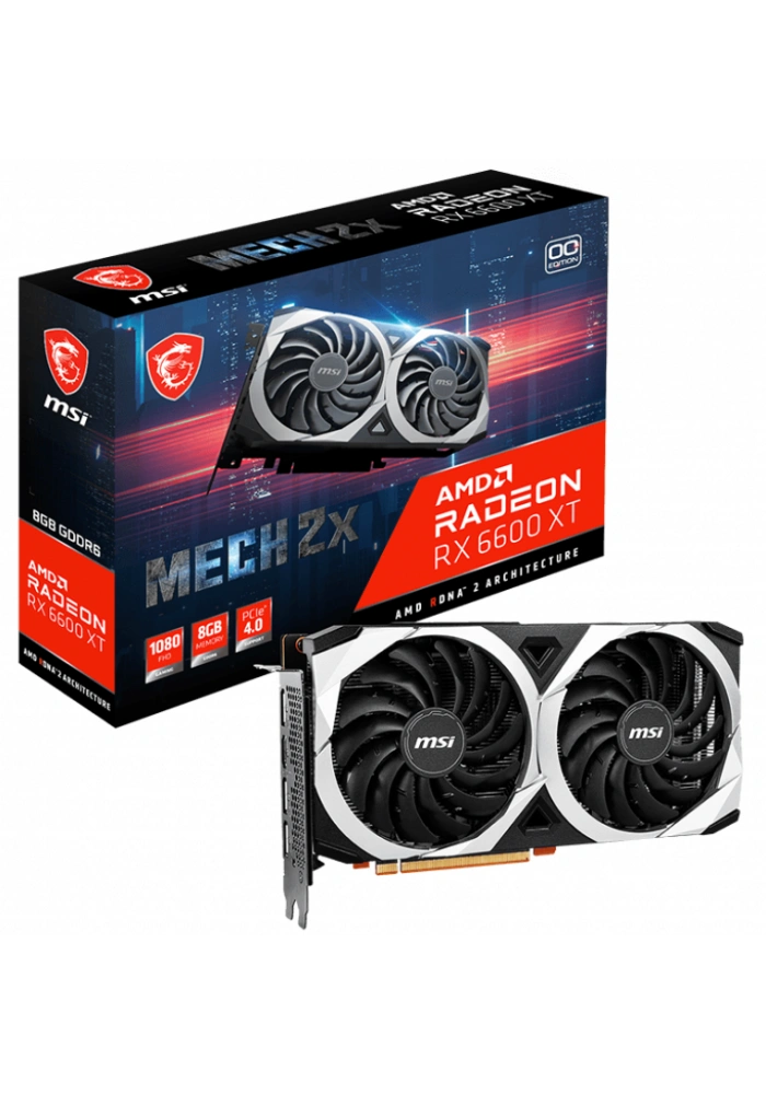 MSI RADEON RX 6600 XT MECH 2X 8G OC 8GB GDDR6 HDMI 3XDP 128BİT