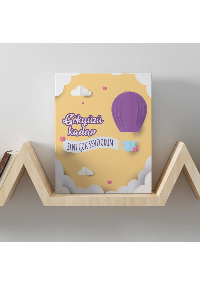 Romantik Tasarımlı Mini Kanvas Tablo - No19