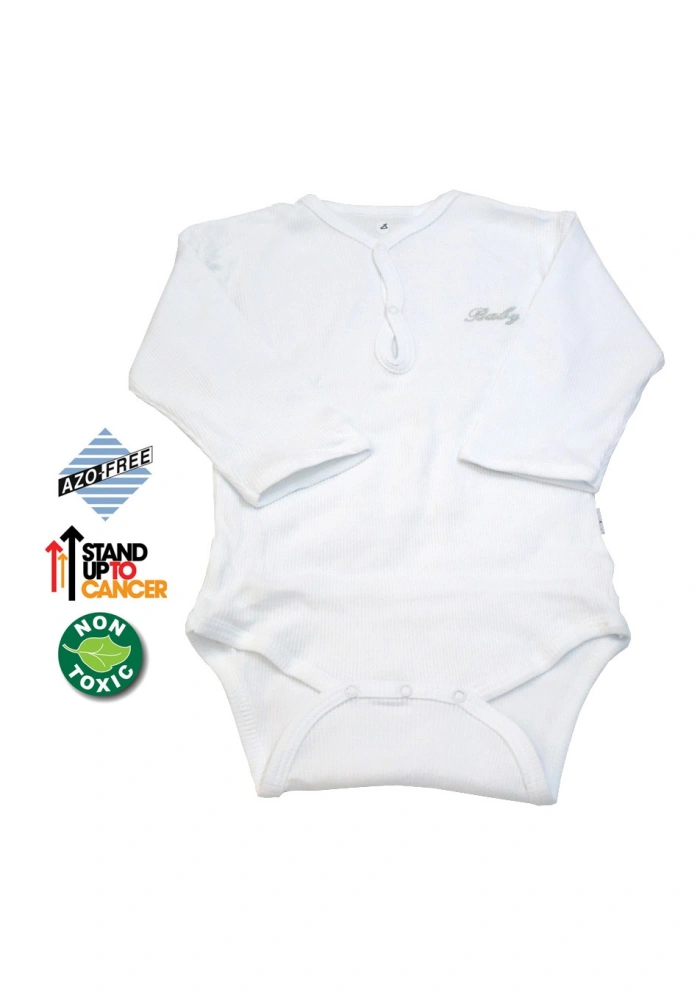 Sema Baby Uzun Kol Kaşkorse Badi (Body) - Beyaz 0-6 Ay