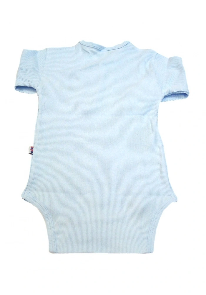 Sema Baby Uzun Kol Kaşkorse Badi (Body) - Mavi  0-6 Ay