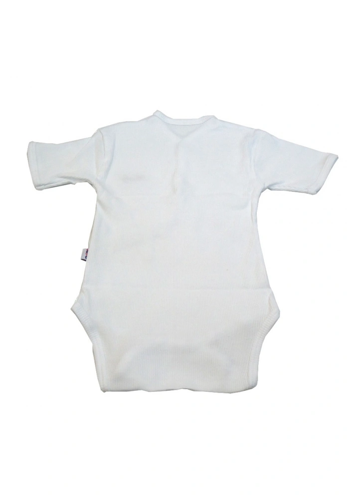 Sema Baby Yarım Kol Kaşkorse Badi (Body) - Beyaz 0-6 Ay