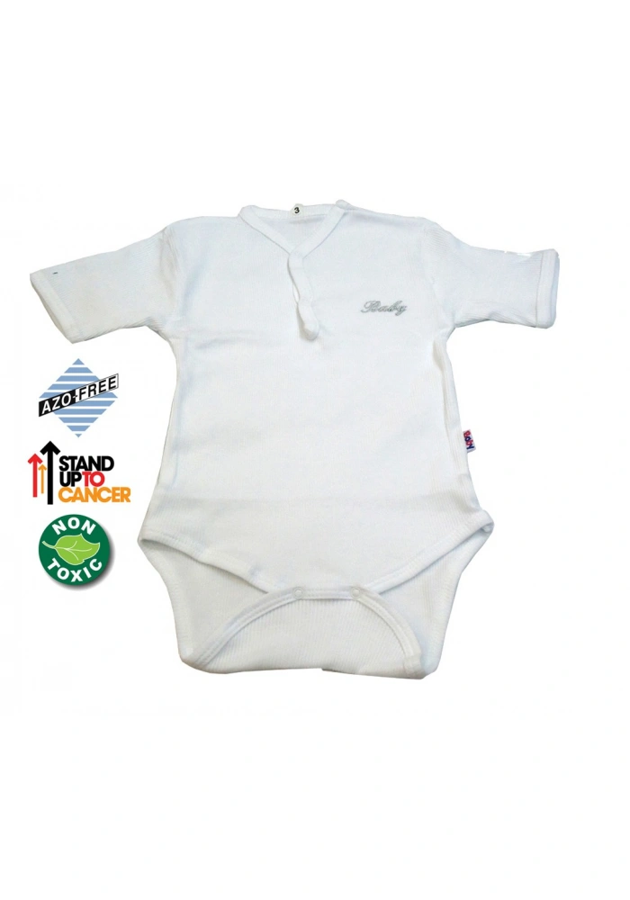 Sema Baby Yarım Kol Kaşkorse Badi (Body) - Beyaz 0-6 Ay