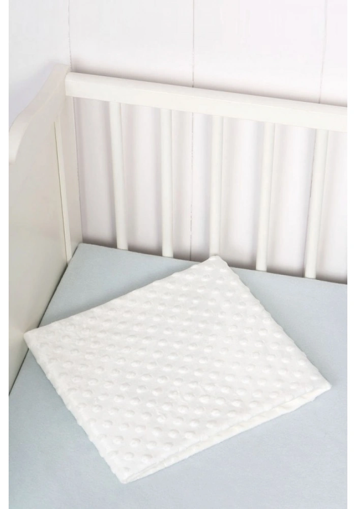 Sema Bebe Fluffy Battaniye (Kabartma Desenli) - Ekru