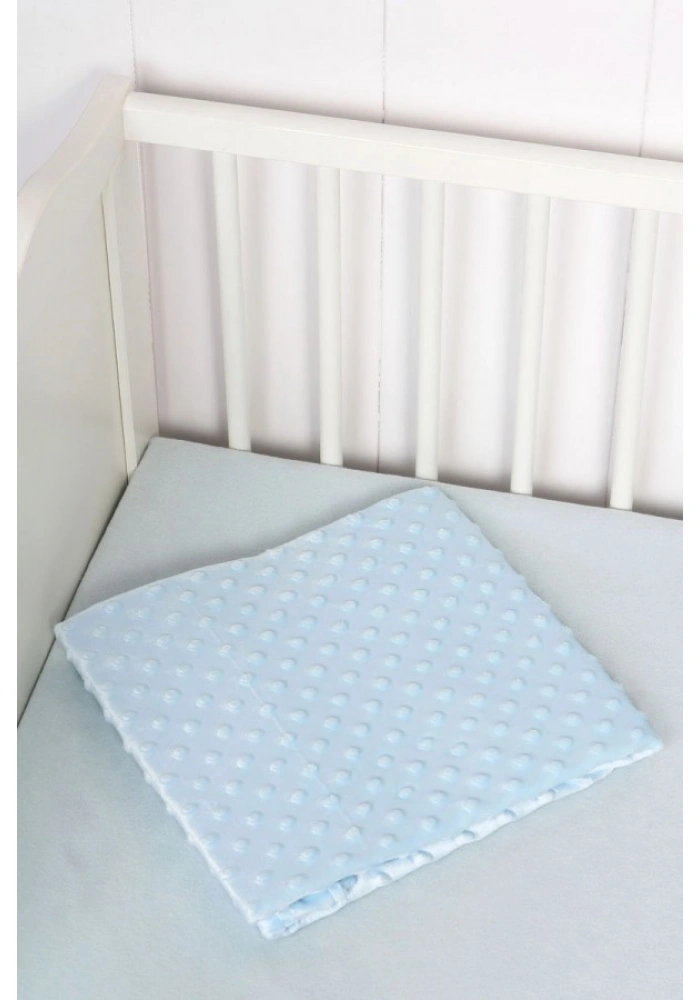 Sema Bebe Fluffy Battaniye (Kabartma Desenli) - Mavi