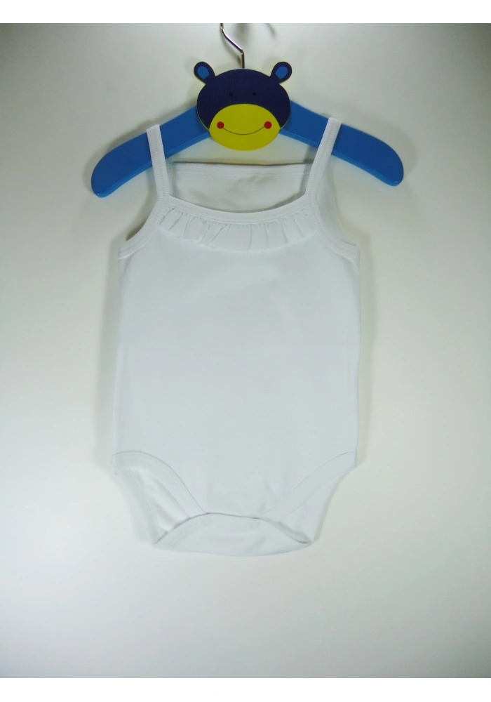 Sema Bebe Penye ip Askılı Badi (Body) - Beyaz 3-6 Ay