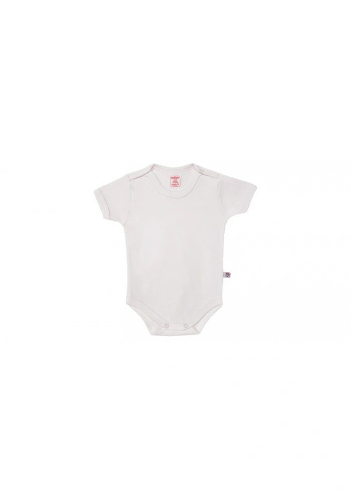 Sevi Bebe Şardonlu Yarım Kollu Body - Krem 6 Ay