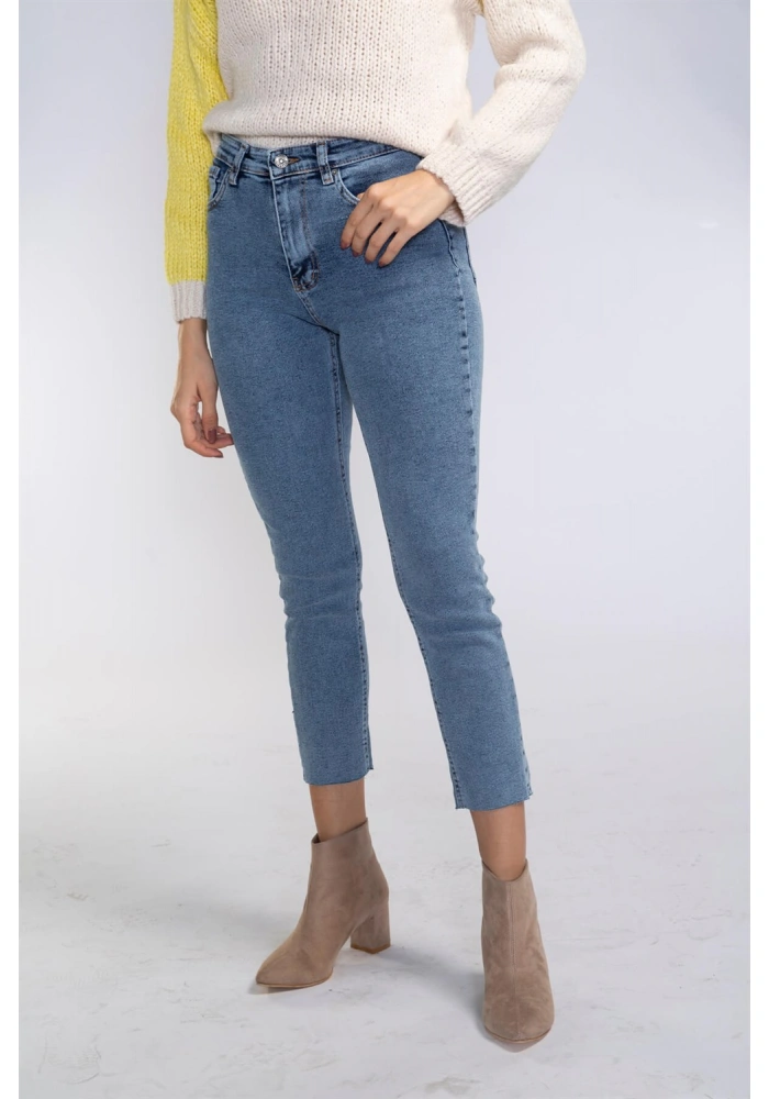 Slim Fit Jean Pantolon-MAVİ