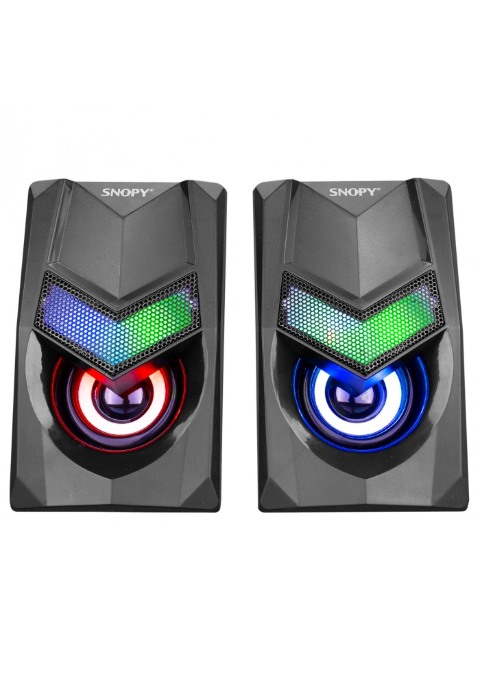 SNOPY SN-X25 2.0  RGB IŞIKLI 3WX2SİYAH USB SPEAKER