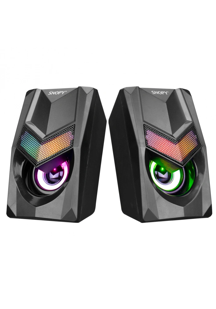 SNOPY SN-X25 2.0  RGB IŞIKLI 3WX2SİYAH USB SPEAKER