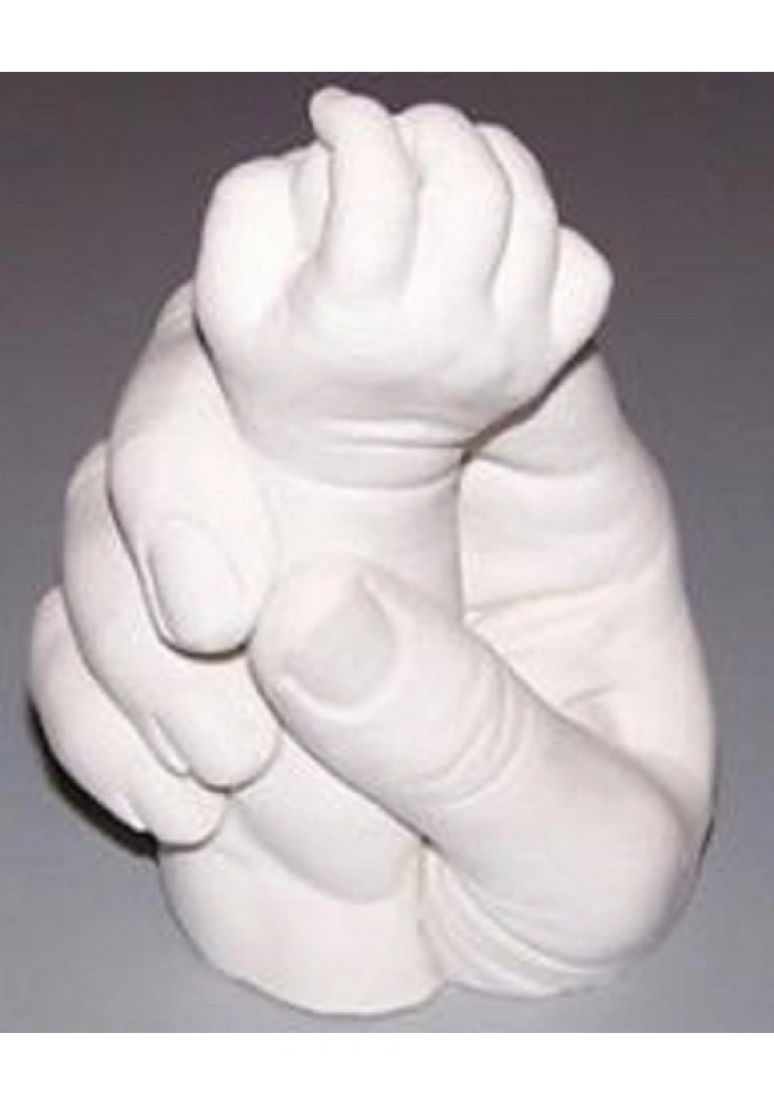 Yetişkinlere Özel (2 adet) El İzi Minik Heykel Set