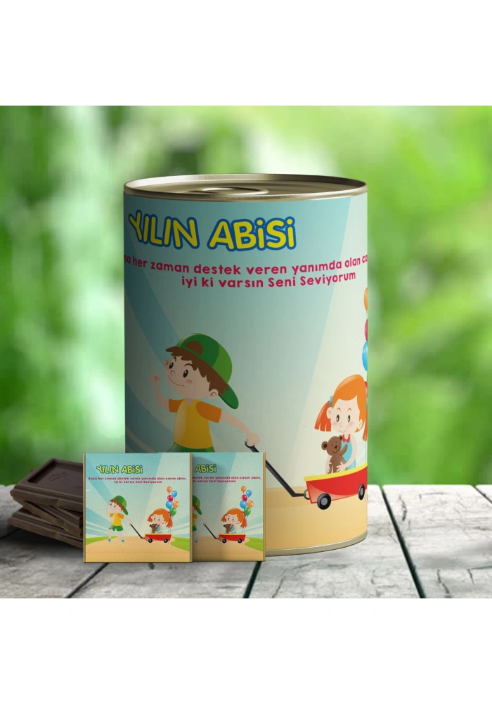 Yılın Abisi Sürpriz Çikolata Hediye Konservesi