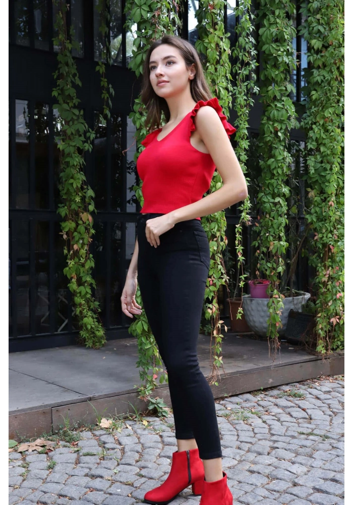 Yüksek Bel Yüksek Bel Skinny Jean Pantolon  Jean Pantolon - SİYAH