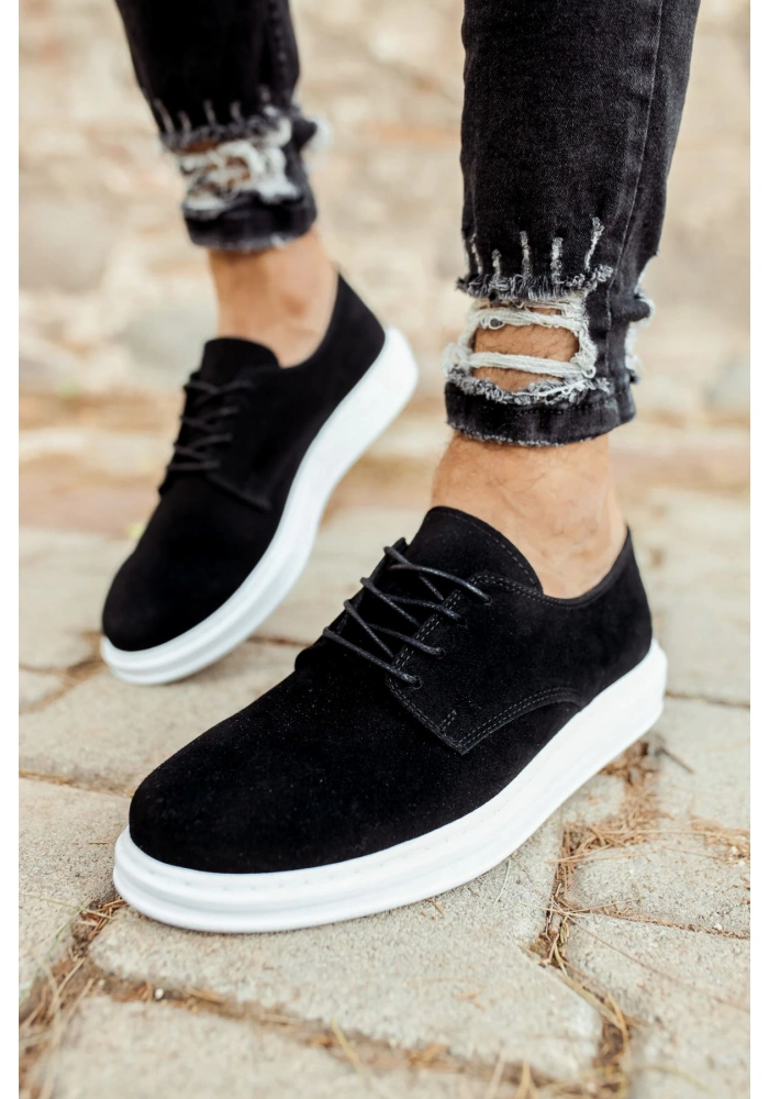 CH003 Süet BT Erkek Ayakkabı SIYAH