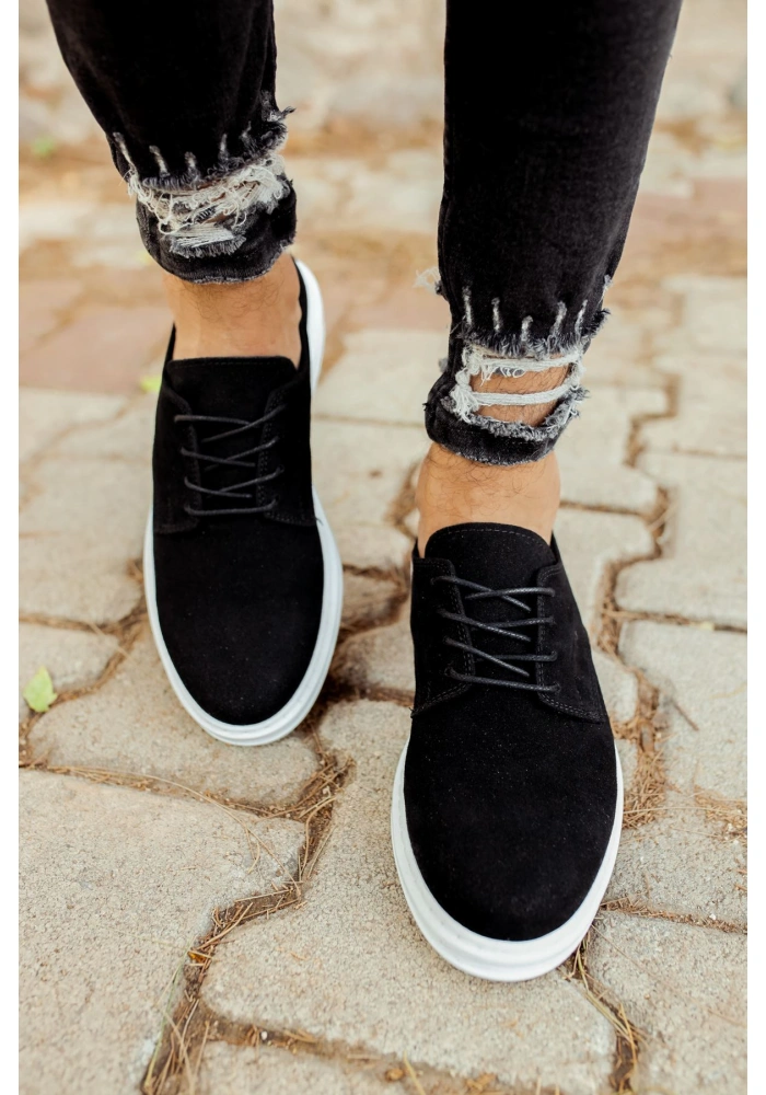 CH003 Süet BT Erkek Ayakkabı SIYAH