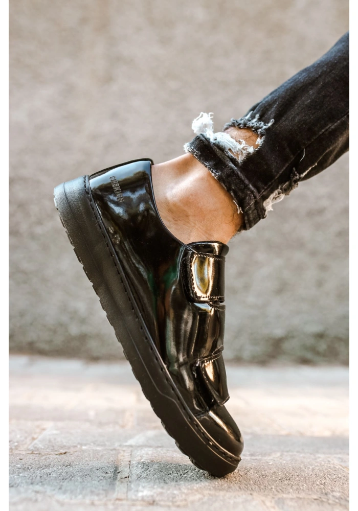 CH007 Rugan ST Erkek Ayakkabı SIYAH