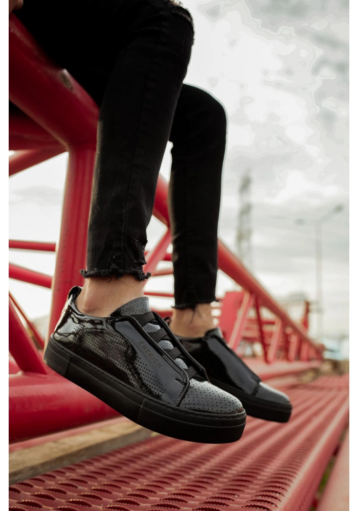 CH011 Rugan ST Erkek Ayakkabı SIYAH