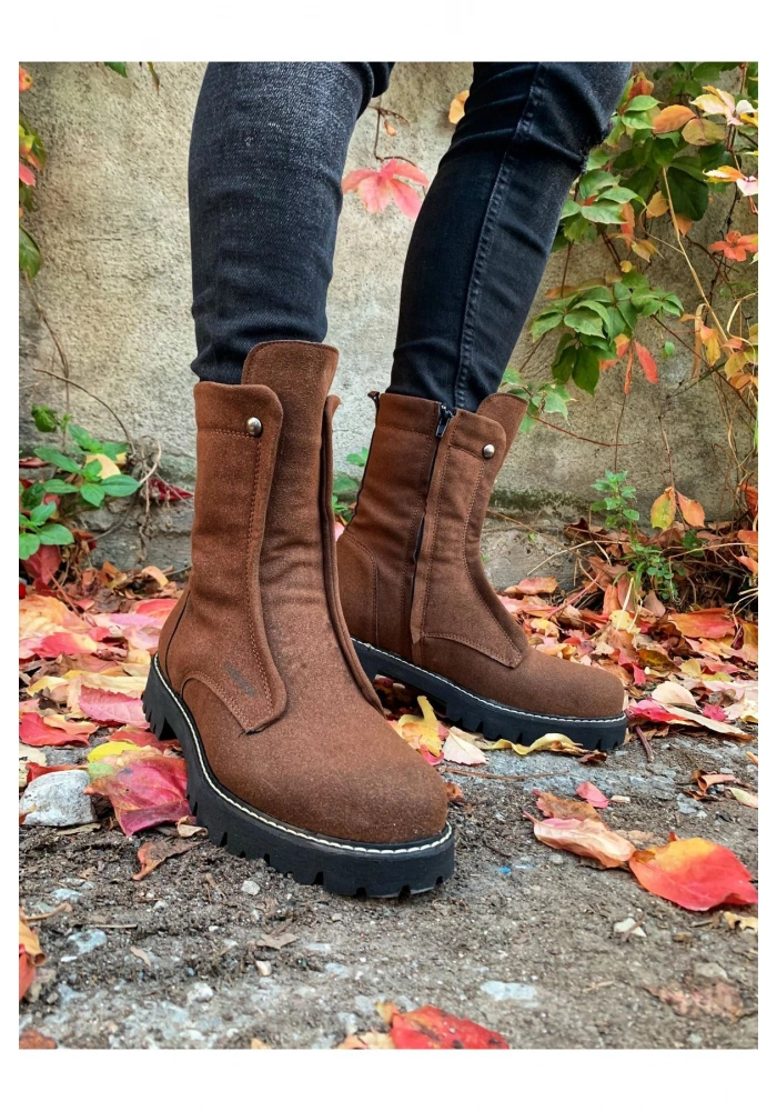 CH027 Süet ST Erkek Bot KAHVE