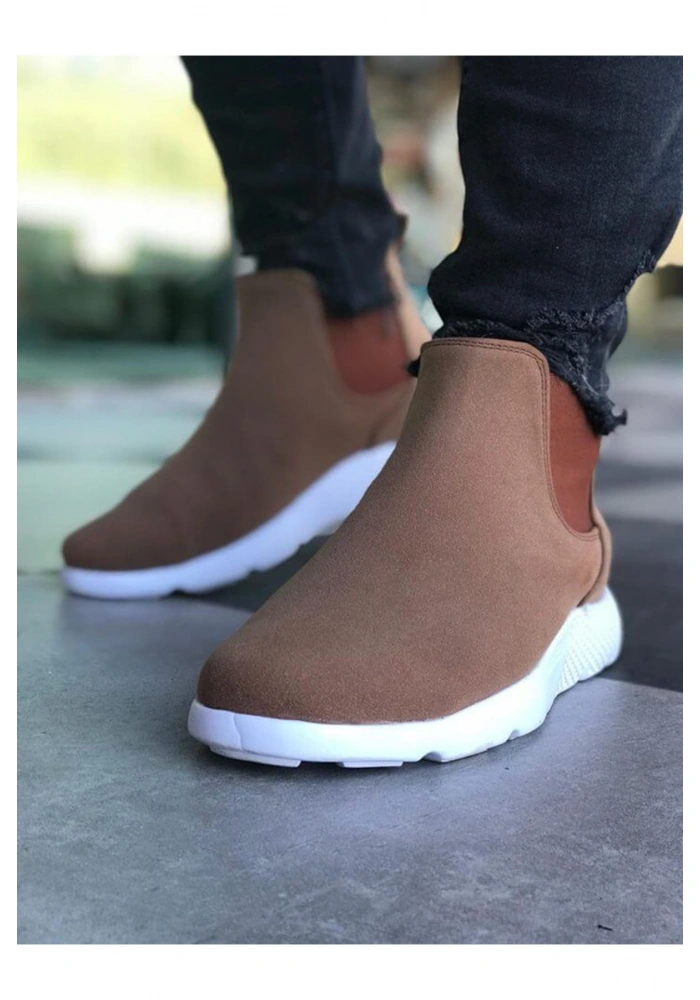 CH049 Süet BT Erkek Bot TABA