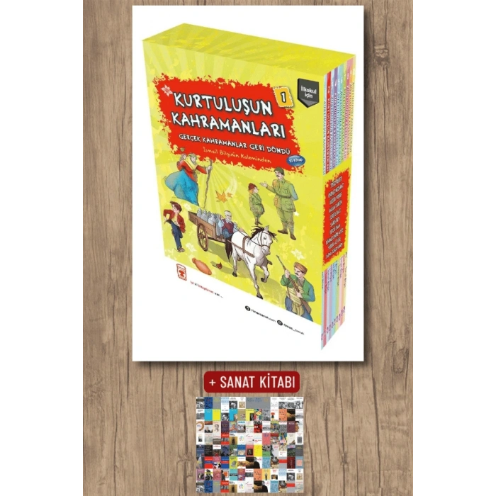 Kurtuluşun Kahramanları 1 Set - 10 Kitap Takım / İsmail Bilgin + Sanat Kitabı