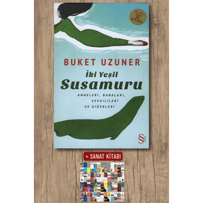 İki Yeşil Su Samuru Ciltli / Buket Uzuner + Sanat Kitabı