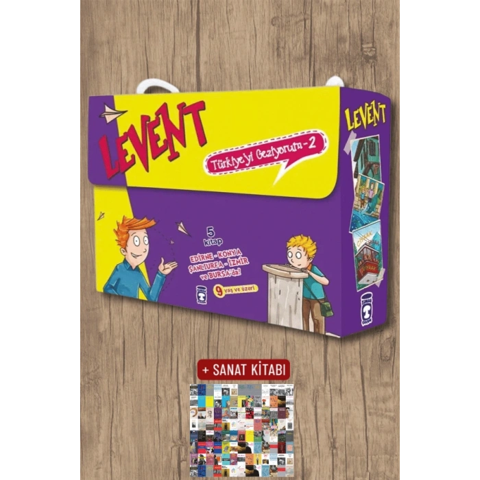 Levent Türkiye’yi Geziyorum 2 - 5 Kitap Takım / Mustafa Orakçı + Sanat Kitabı