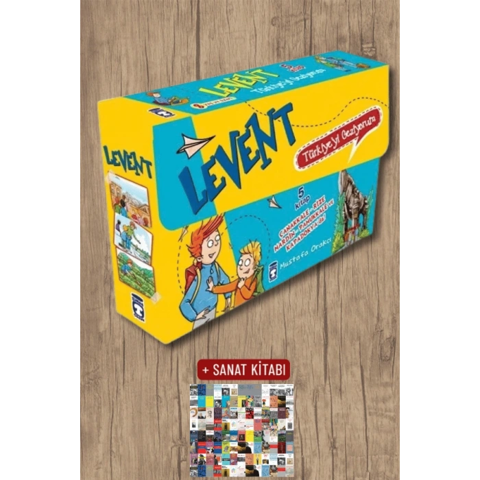 Levent Türkiyeyi Geziyorum 1 Set - 5 Kitap Takım / Mustafa Orakçı + Sanat Kitabı