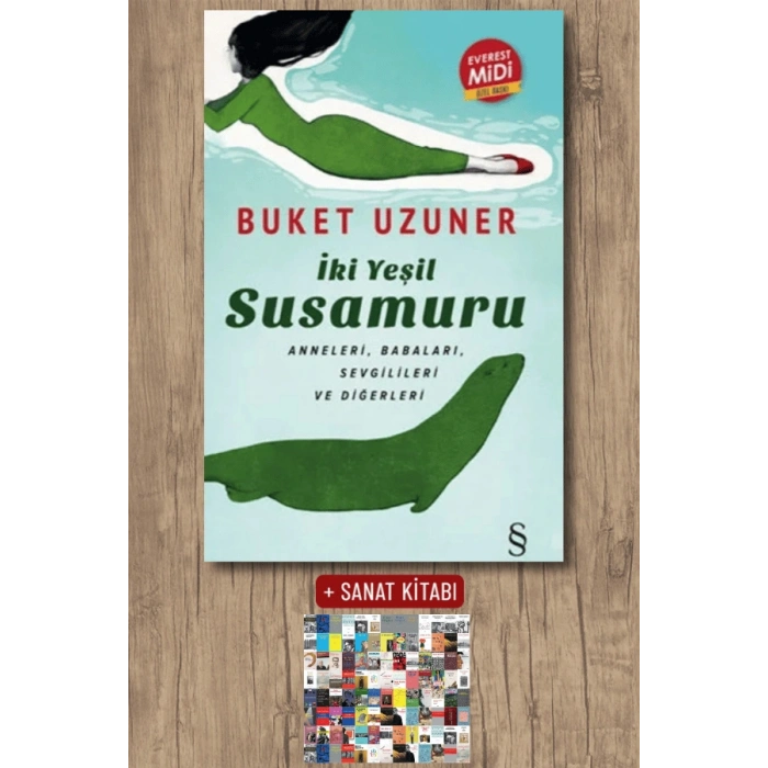 İki Yeşil Su Susamuru (Midi Boy) / Buket Uzuner + Sanat Kitabı