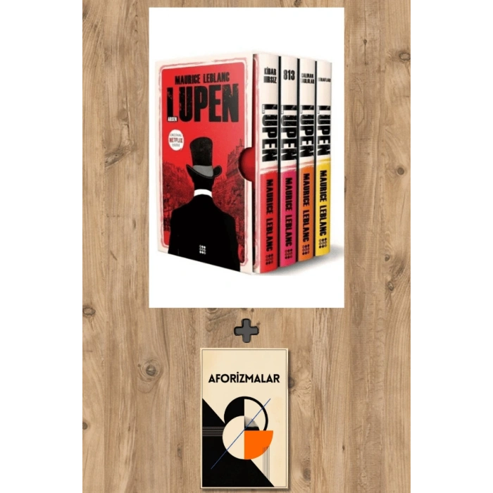 Arsen Lüpen Kutulu Kırmızı Set - 4 Kitap Takım