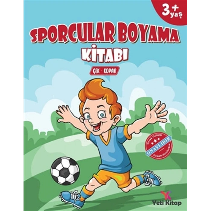 3+ Yaş Sporcular Boyama Kitabı