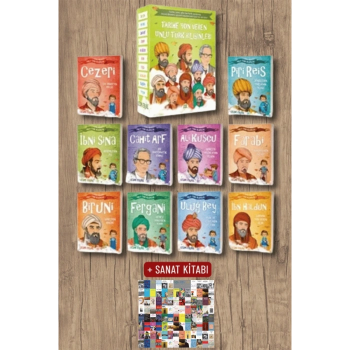 Sanat Kitabı + Tarihe Yön Veren Ünlü Türk Bilginleri Serisi - Kutulu 10 Kitap Takım / Cezmi Ersöz