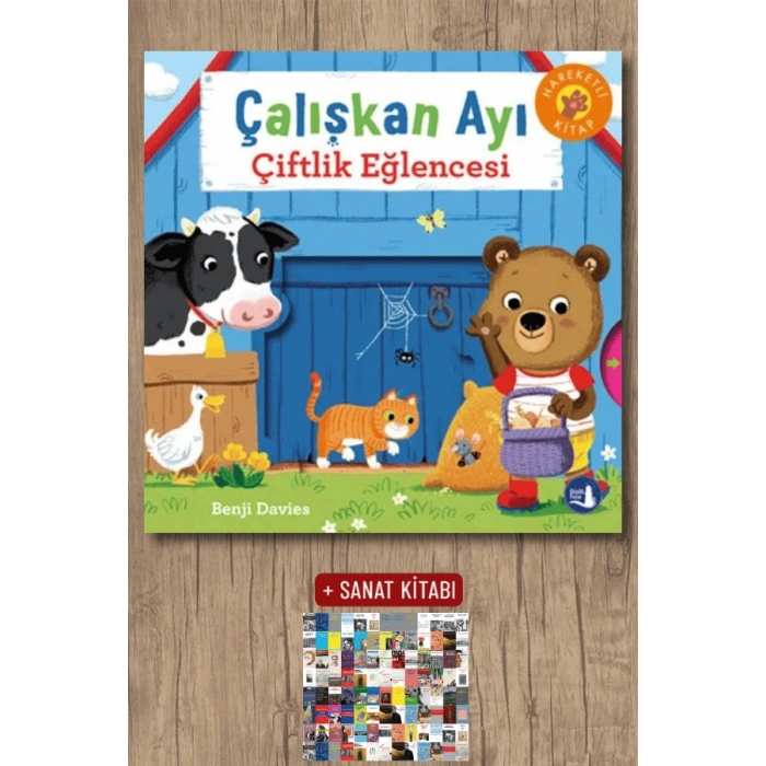 Çalışkan Ayı - Çiftlik Eğlencesi (Ciltli - Hareketli Kitap)