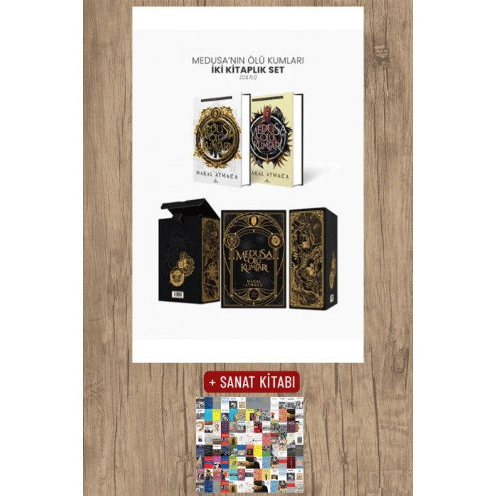 Sanat Kitabı + Medusa’nın Ölü Kumları İki Kitaplık Set (Ciltli) / Maral Atmaca