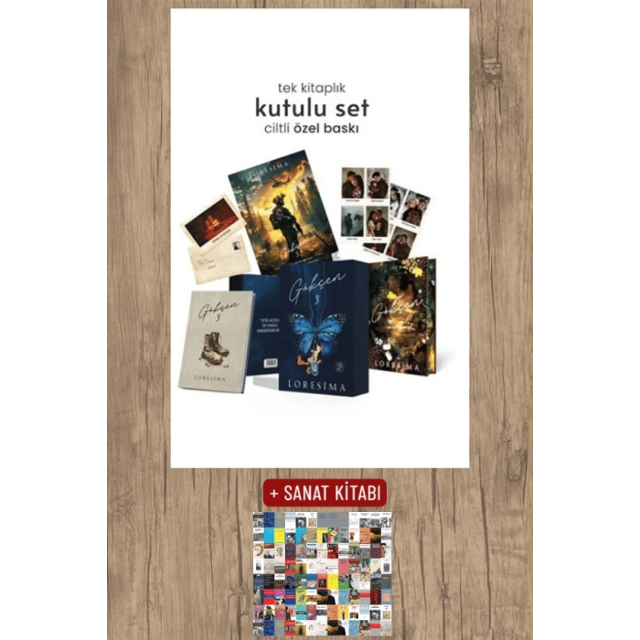 Sanat Kitabı + Gökçen 3 - Güz Yağmurları Hediyeli Özel Kutu (Ciltli - Özel Baskı) / Loresima