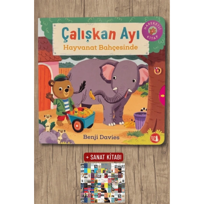 Çalışkan Ayı - Hayvanat Bahçesinde (Ciltli - Hareketli Kitap)