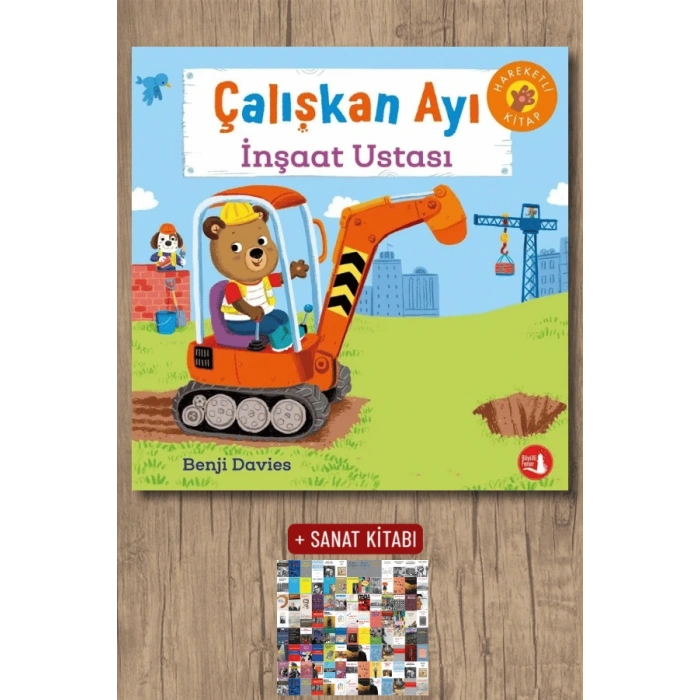 Çalışkan Ayı - İnşaat Ustası  (Ciltli - Hareketli Kitap)