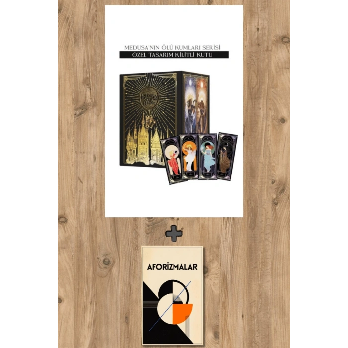 Medusa’nın Ölü Kumları Serisi 4 Kitap Takım - Hediyeli Kilitli Kutu (Ciltli)