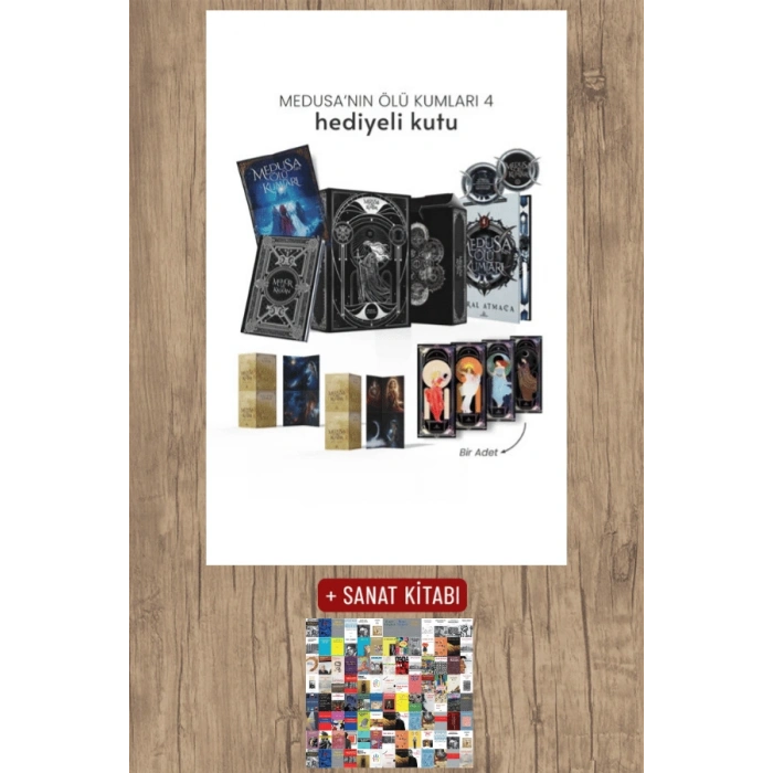 Sanat Kitabı + Medusa’nın Ölü Kumları 4 - Hediyeli  Kutu (Yan Boyamalı - Ciltli) / Maral Atmaca