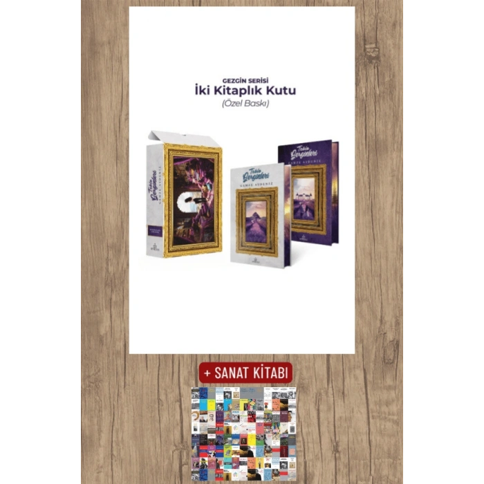 Sanat Kitabı + Gezgin Serisi İki Kitaplık Kutu (Ciltli - Yan Boyamalı) / Gamze Aydeniz