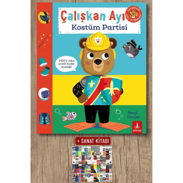 Çalışkan Ayı - Kostüm Partisi (Ciltli - Hareketli Kitap)