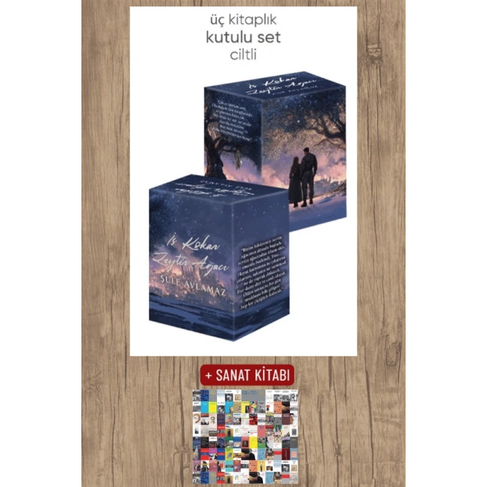 Sanat Kitabı + İs Kokan Zeytin Ağacı Kutulu Seti (Ciltli) / Şule Avlamaz