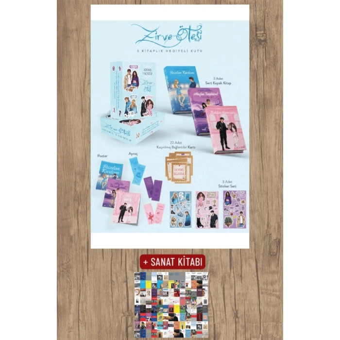 Sanat Kitabı + Zirve Ötesi Serisi - 3 Kitap Set (Ciltli - Kutulu) / Adora Yağmur