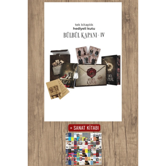Sanat Kitabı + Bülbül Kapanı 4 (Ciltli - Yan Boyamalı Tek Kitaplık Hediyeli Kutu) / Loresima