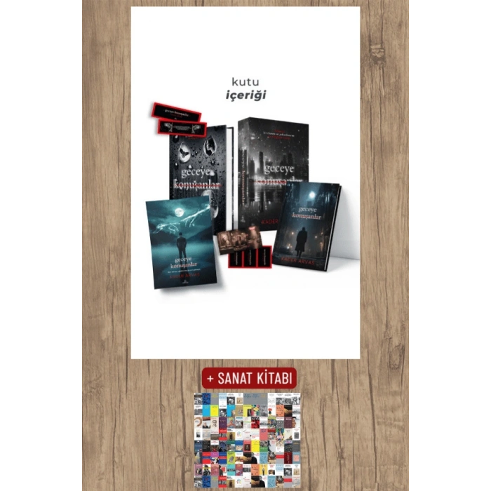 Sanat Kitabı + Geceye Konuşanlar 1 (Ciltli -  Hediyeli Kutu) / Kader Arvas
