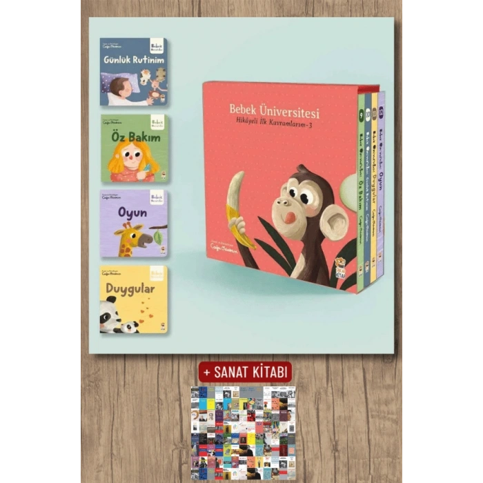 Bebek Üniversitesi 3 - Hikayeli İlk Kavramlarım Set (4 Kitap)