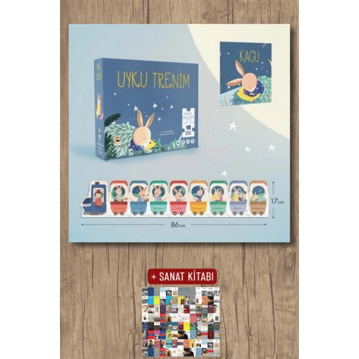Kagu - Uyku Trenim 18 Parça Puzzle ve Kitap