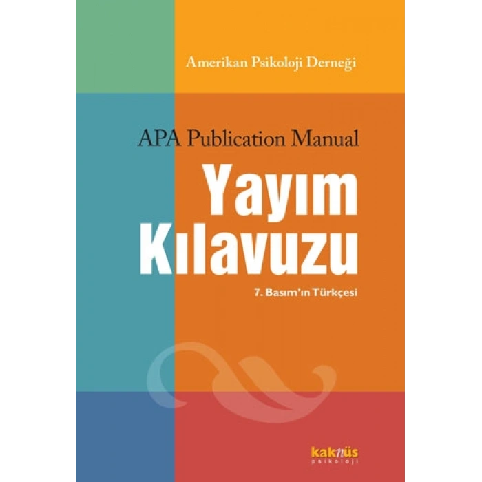 APA Yayım Kılavuzu