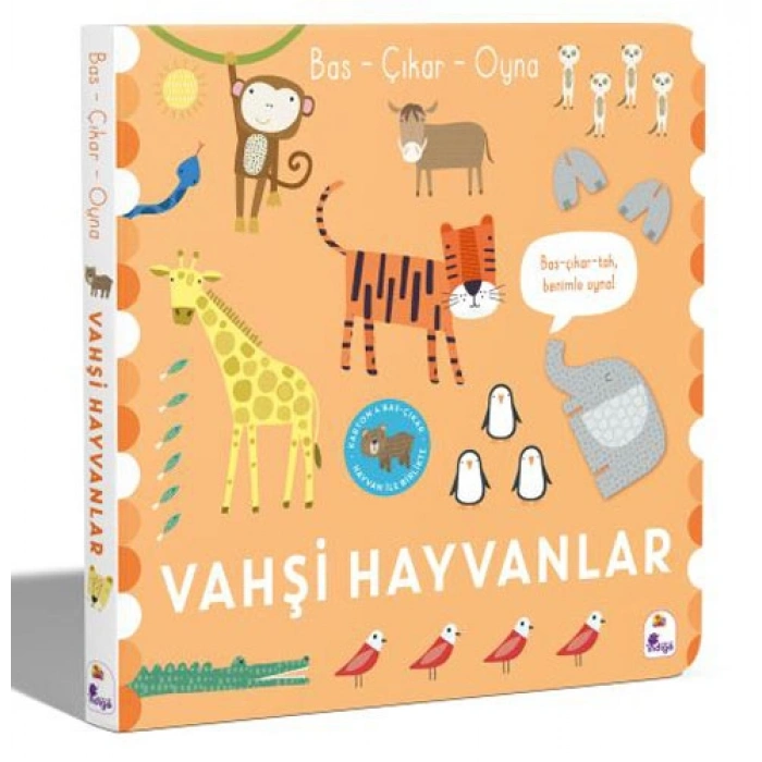 Bas - Çıkar - Oyna Vahşi Hayvanlar (Ciltli)