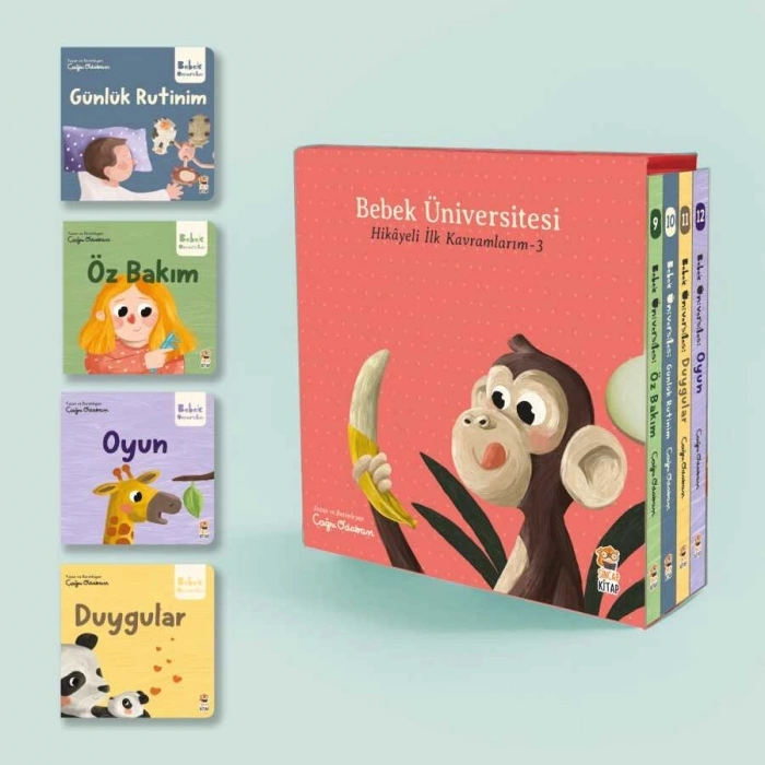 Bebek Üniversitesi 3 - Hikayeli İlk Kavramlarım Set (4 Kitap)