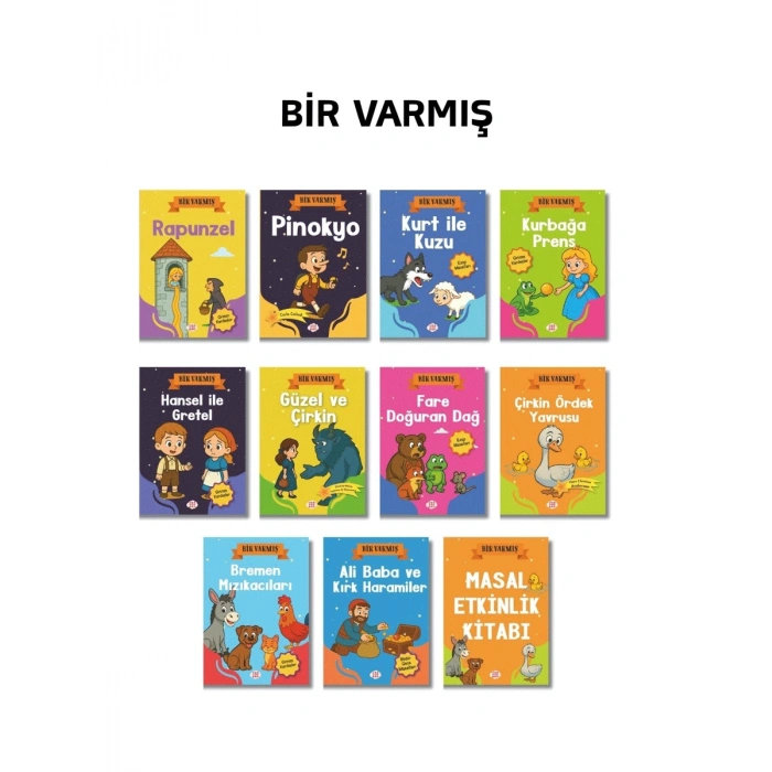 Bir Varmış Seti (10 Kitap + 1 Aktivite Takım)