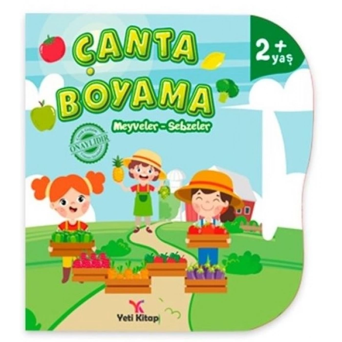 Çanta Boyama - Meyveler Sebzeler 2+ Yaş